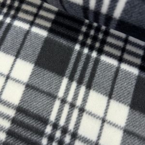 Black and White Stripes Polar Fleece