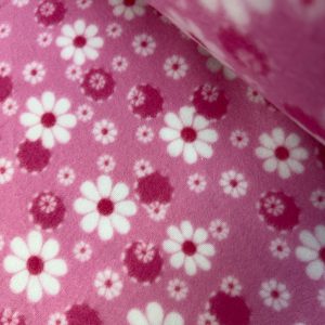 Pink Flowers Polar Fleece