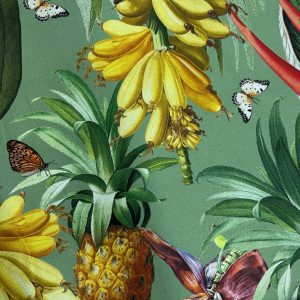 Pineapple Banana on Green