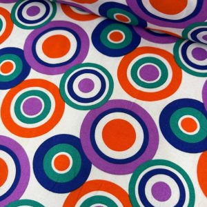 Bright Retro Polycotton