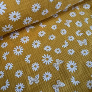 Mustard Butterfly Muslin