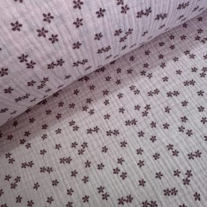Petite Flowers on Pink Muslin