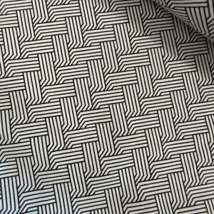 Black and White Braid 100% Cotton