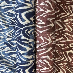 Abstract Print Textured Fabric