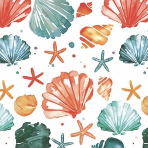 Shells and Starfish Mini Matt